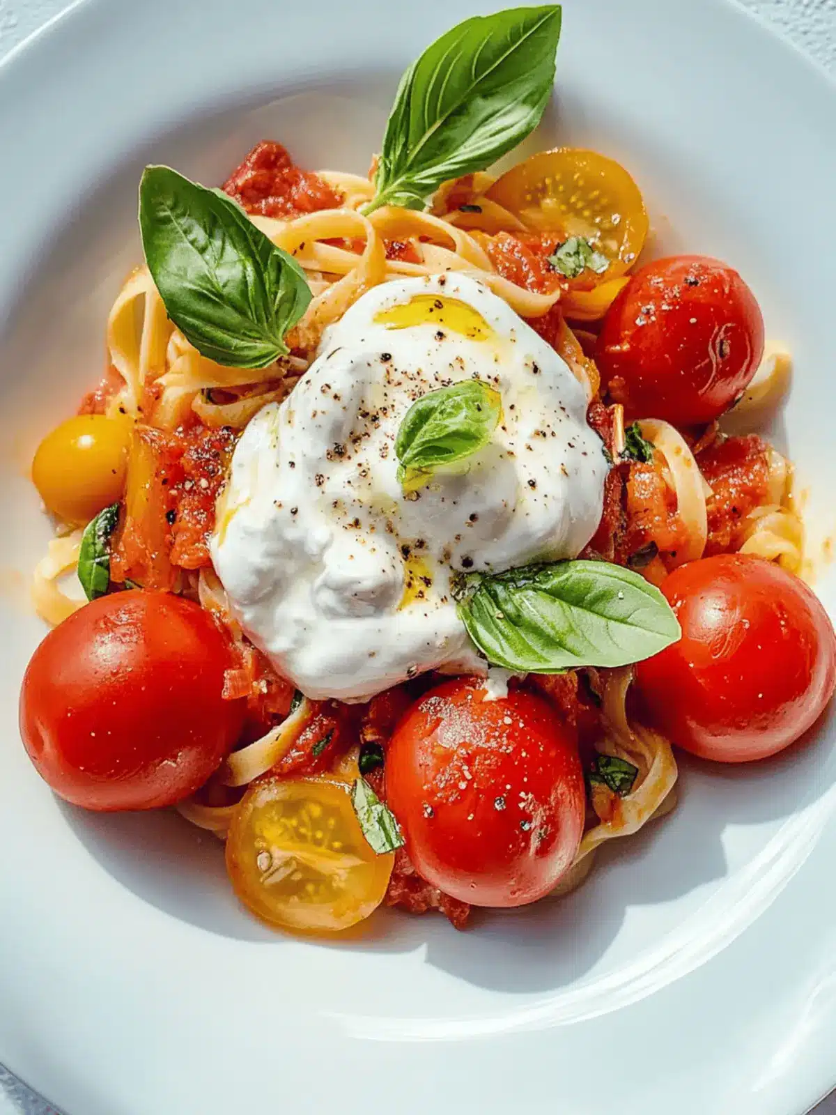 Tomaten-Burrata-Pasta in nur 30 Minuten zaubern 4 Tomaten-Burrata-Pasta