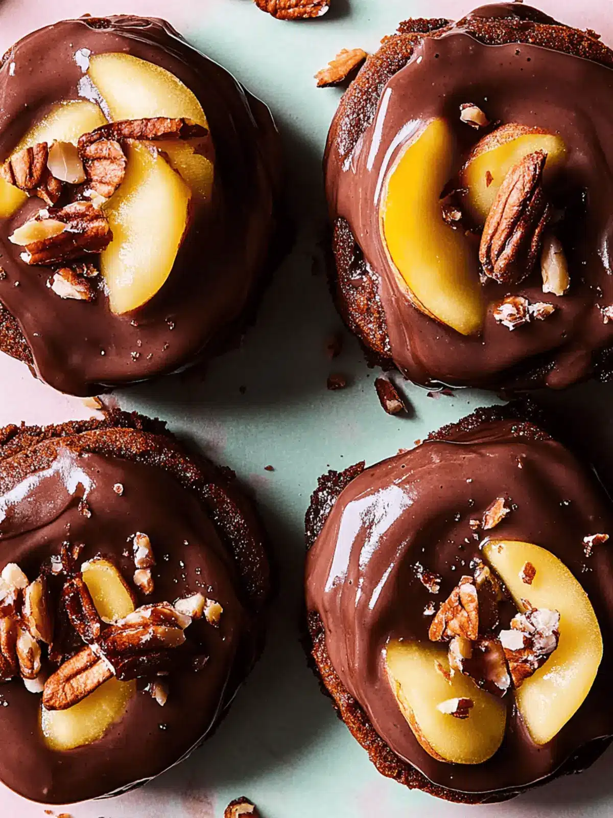 Schokoladen-Pekannuss-Zimtschnecken für den Genuss 2 Schokoladen-Pekannuss-Zimtschnecken