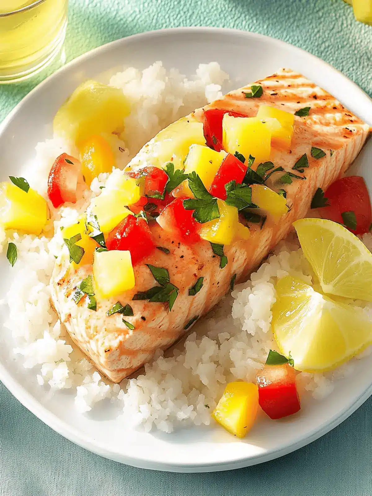 Zitronen-Lachsfilets mit frischer Salsa genießen 3 Zitronen-Lachsfilets mit Salsa