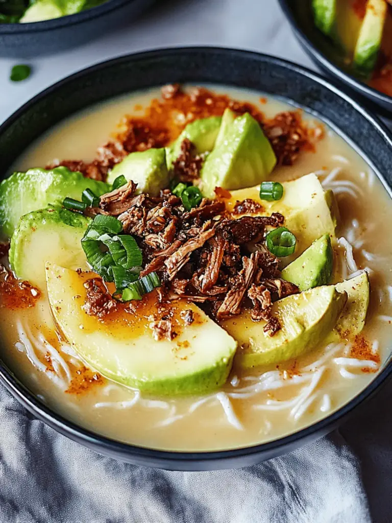 Cremige Ramen mit Erdnuss und Kokos