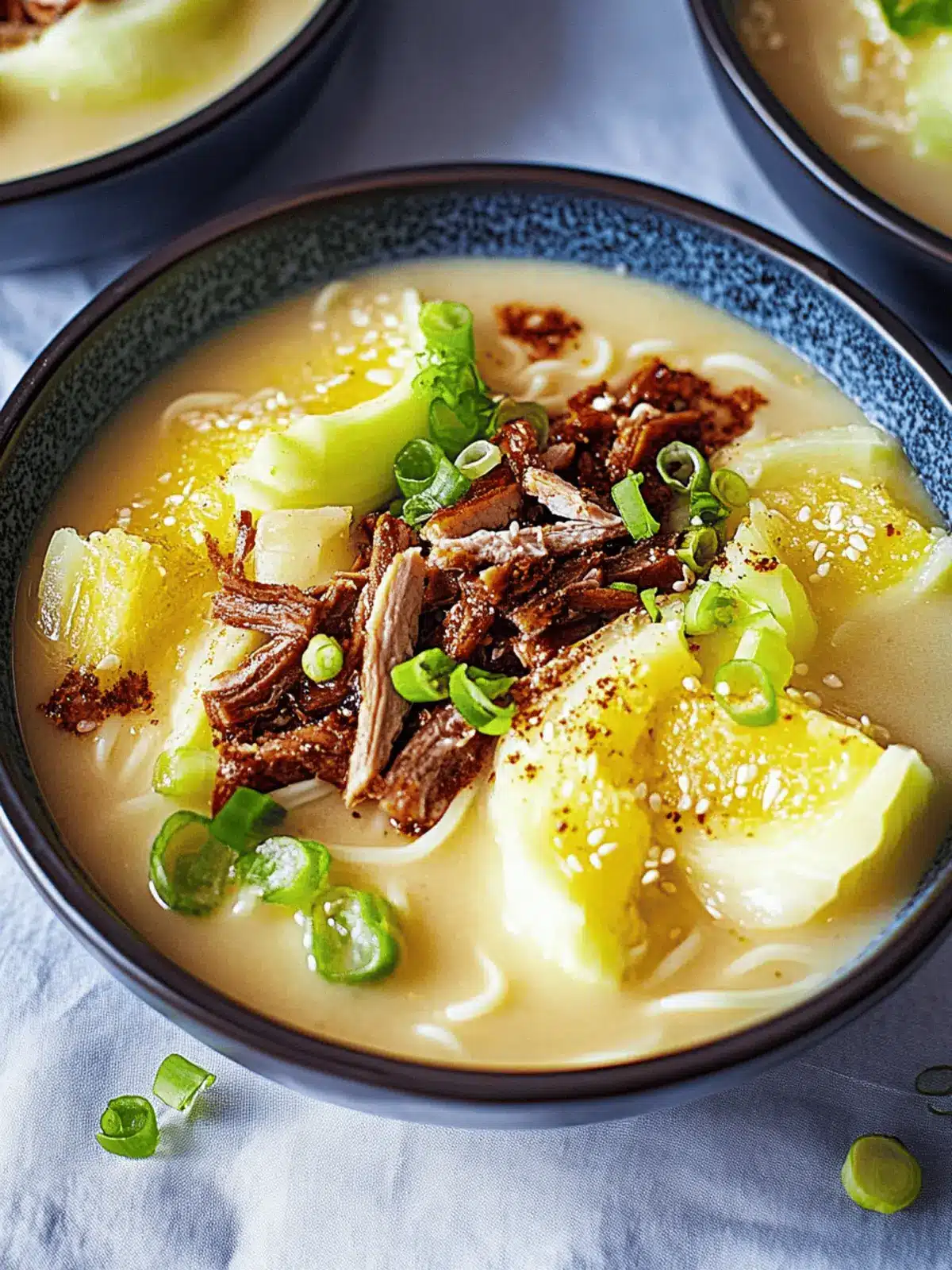 Cremige Ramen mit Erdnuss und Kokos Genuss 2 Cremige Ramen mit Erdnuss und Kokos