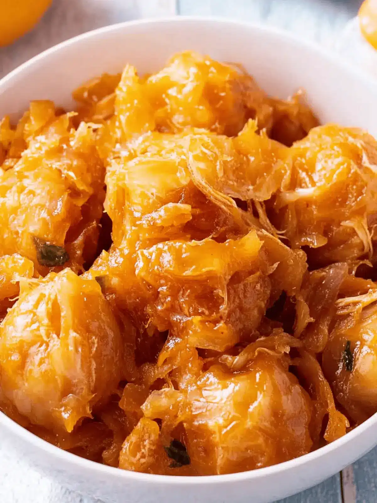 Miniknödel-Pfanne mit Sauerkraut und veganen Bratwürstchen