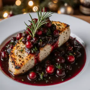 Hähnchenbrust weihnachtlich mit Preiselbeeren 2 Hähnchenbrust weihnachtlich mit Preiselbeeren