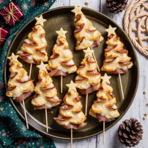 Herzhafte Tannenbäume aus Blätterteig für Feste 2 Herzhafte Tannenbäume aus Blätterteig für Feste