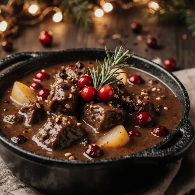 Rehgulasch Schokoladensoße für Feinschmecker