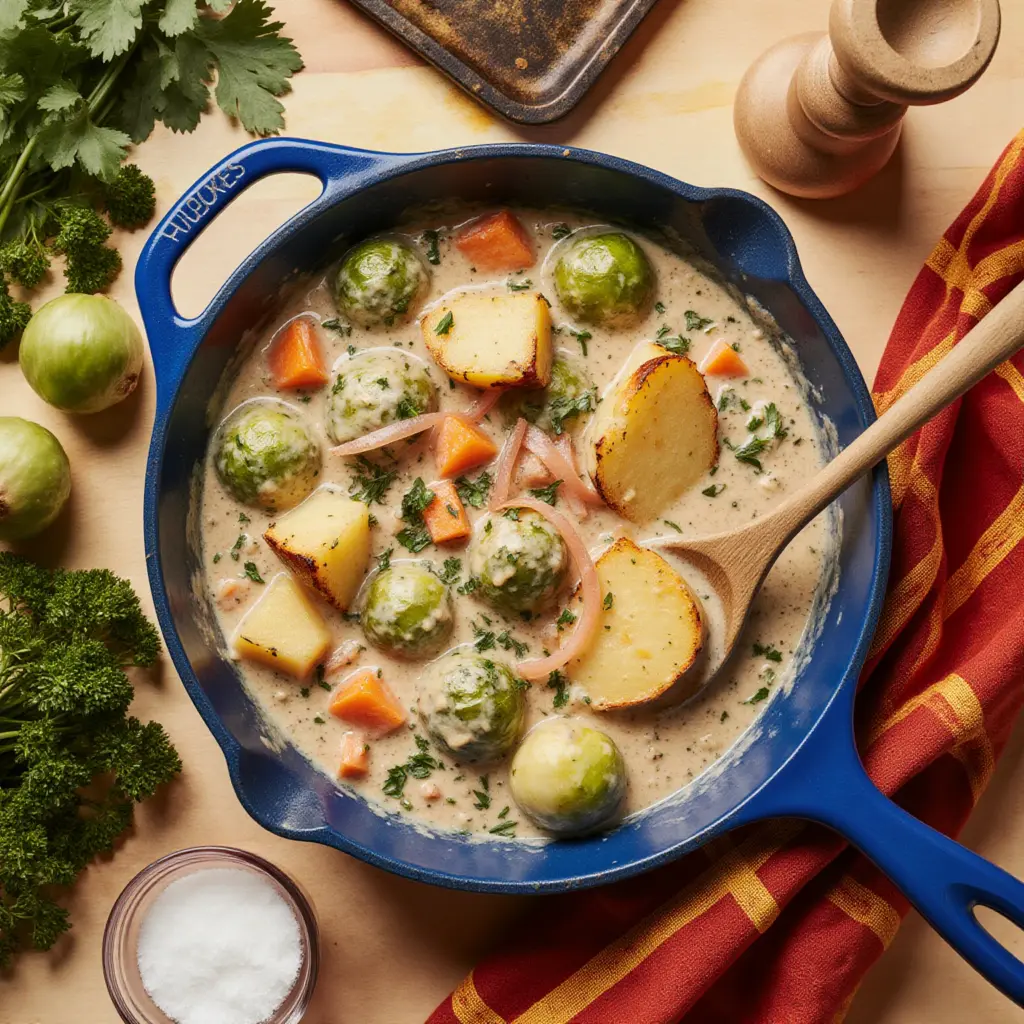 Cremige Rosenkohlpfanne für genussvolle Abende