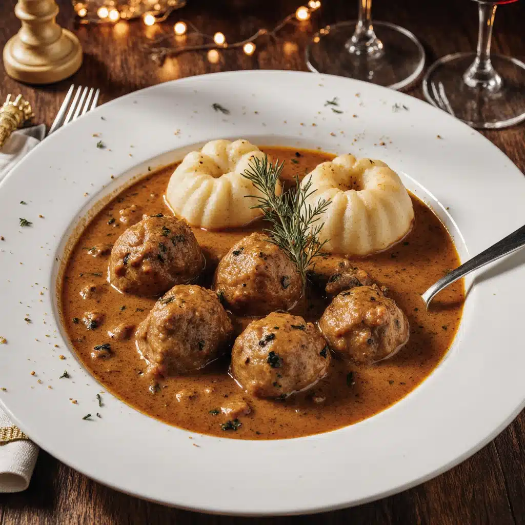 Butterzartes Rahmgulasch mit Serviettenknödel für kalte Tage