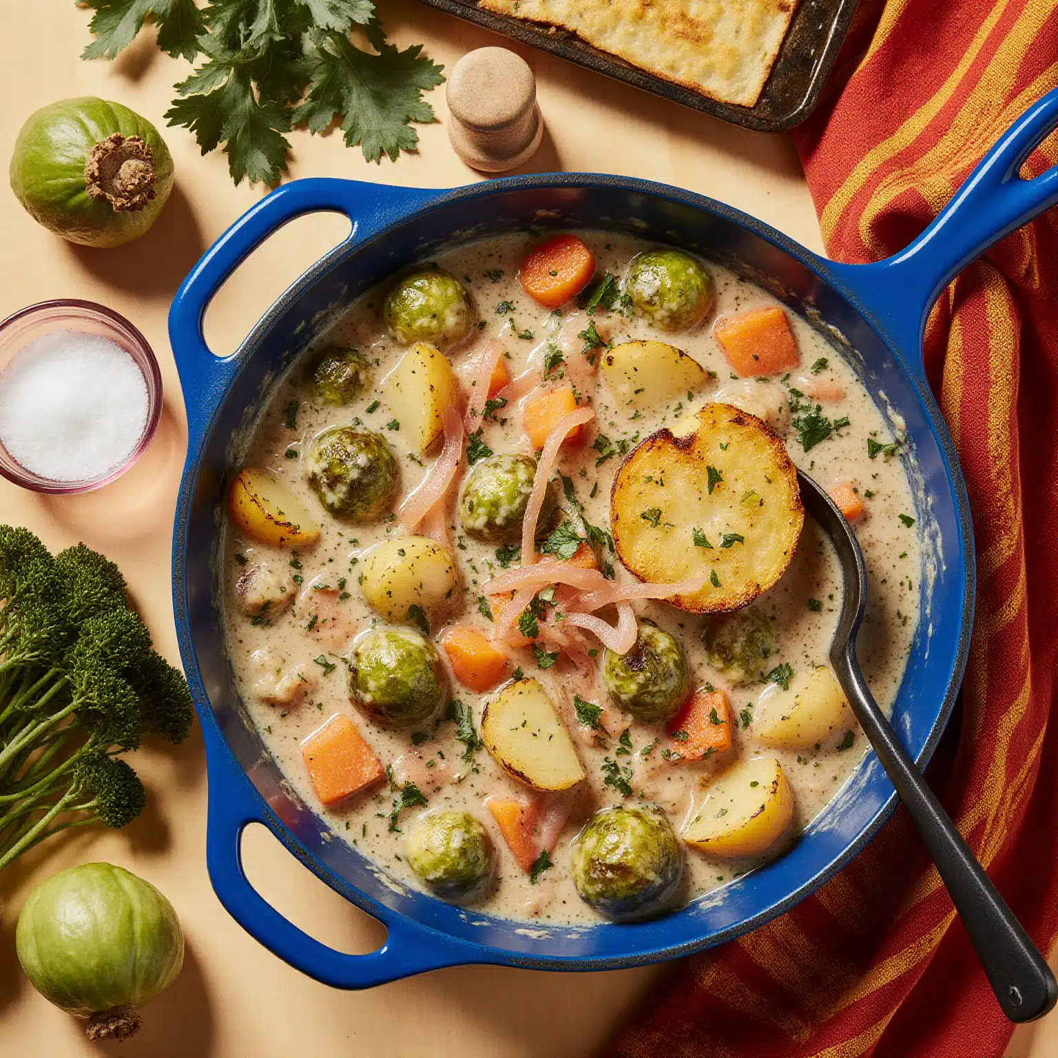 Cremige Rosenkohlpfanne für genussvolle Abende 3 Cremige Rosenkohlpfanne für genussvolle Abende