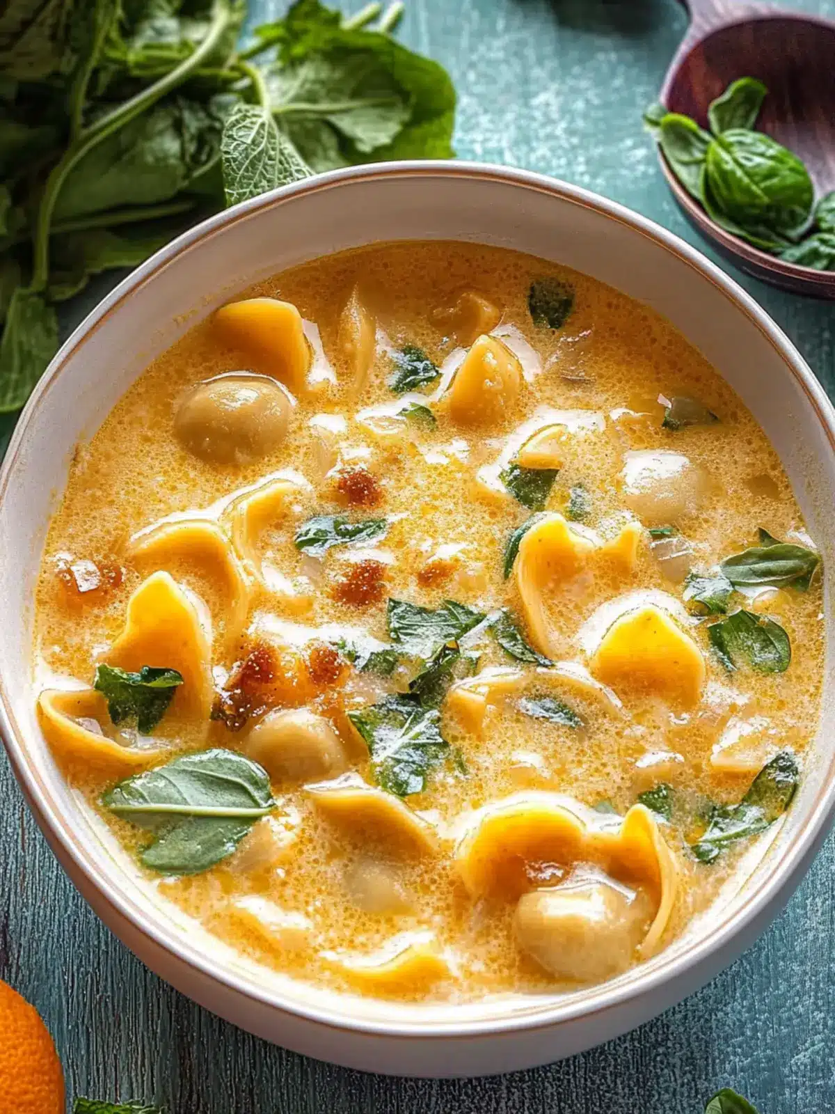 Butternut-Wurst-Tortellini-Suppe