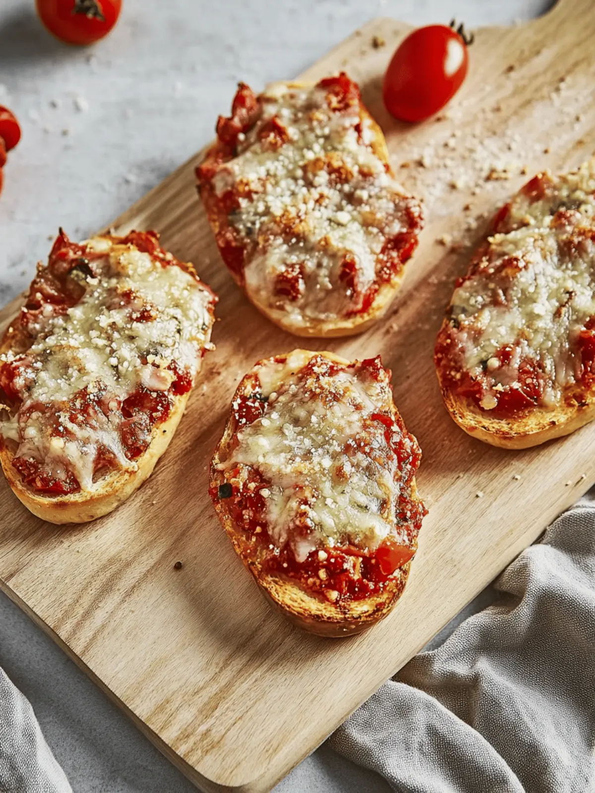 Pizzabrötchen mit Schmand Rezept: Schnell und Lecker 4 Pizzabrötchen mit Schmand Rezept