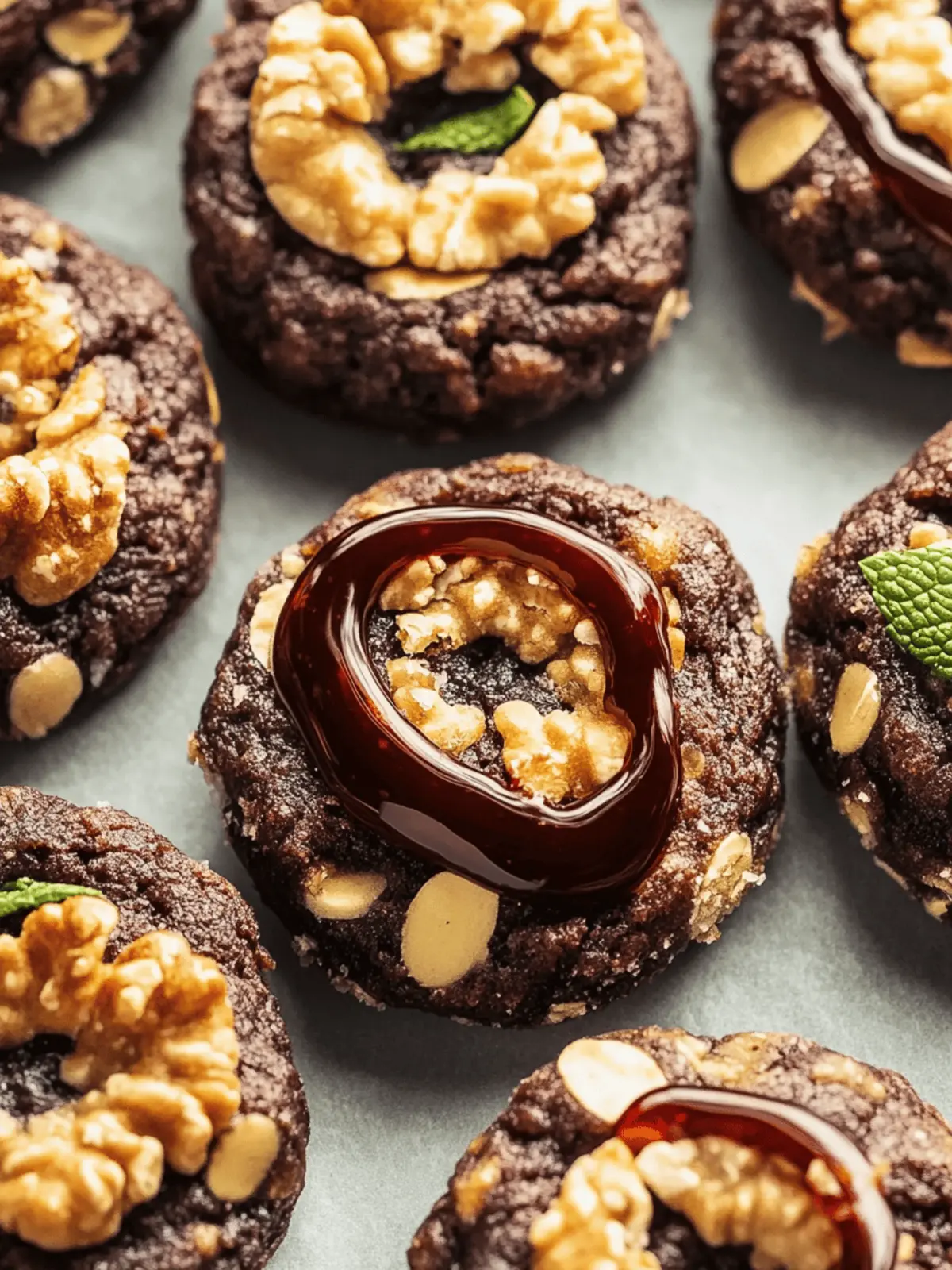 Schokoladen-Haselnuss-Daumenabdruckkekse für Naschkatzen 2 Schokoladen-Haselnuss-Daumenabdruckkekse