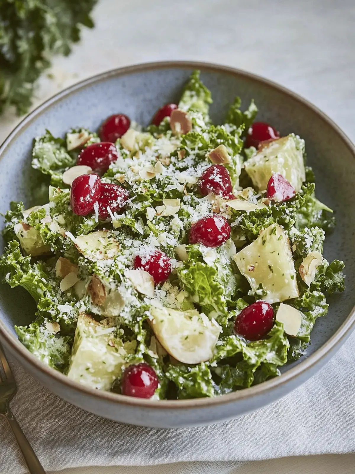 Nussiger Parmesan Houstons Grünkohlsalat für jeden Tag 3 Nussiger Parmesan Houstons Grünkohlsalat