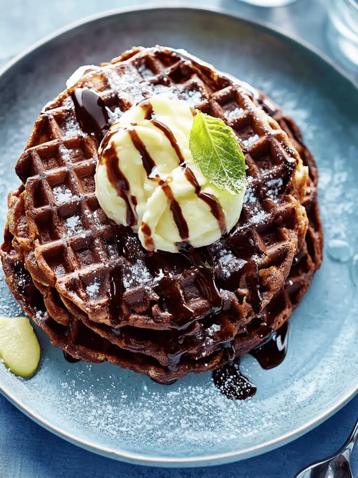 Brownie-Waffeln