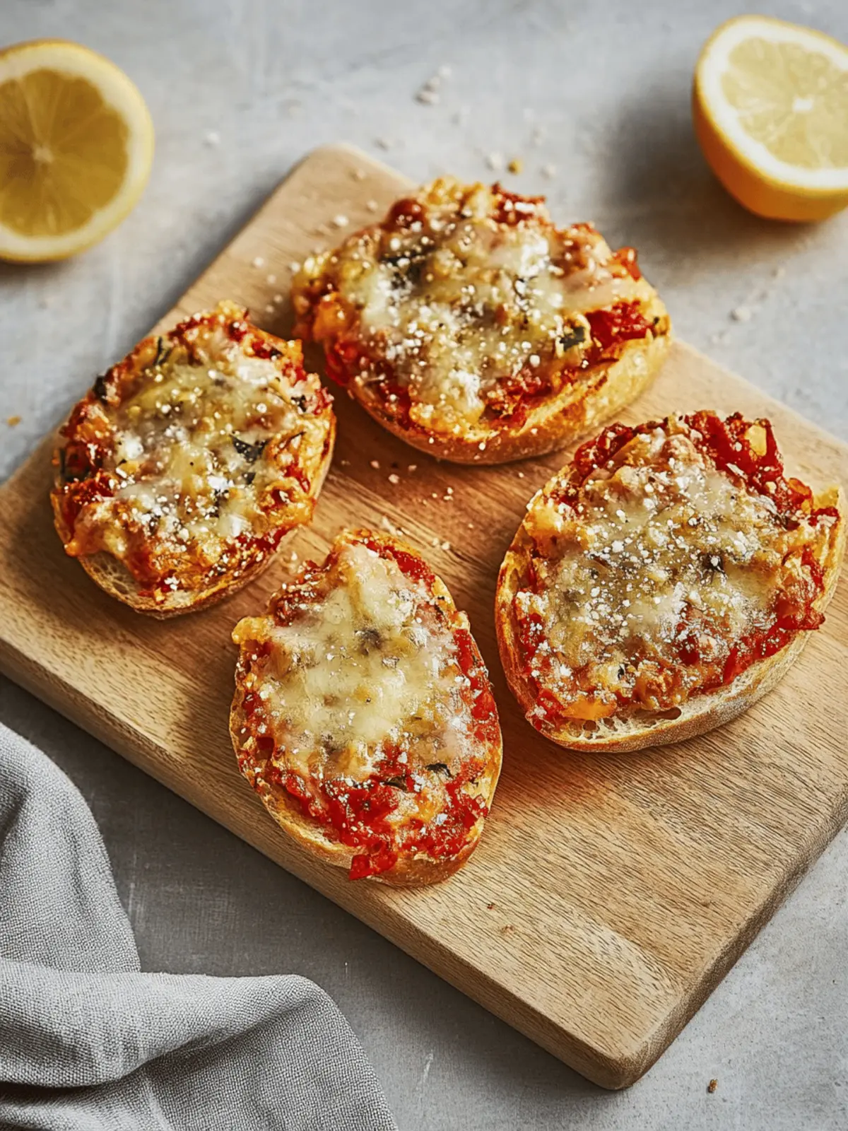 Pizzabrötchen mit Schmand Rezept: Schnell und Lecker 2 Pizzabrötchen mit Schmand Rezept