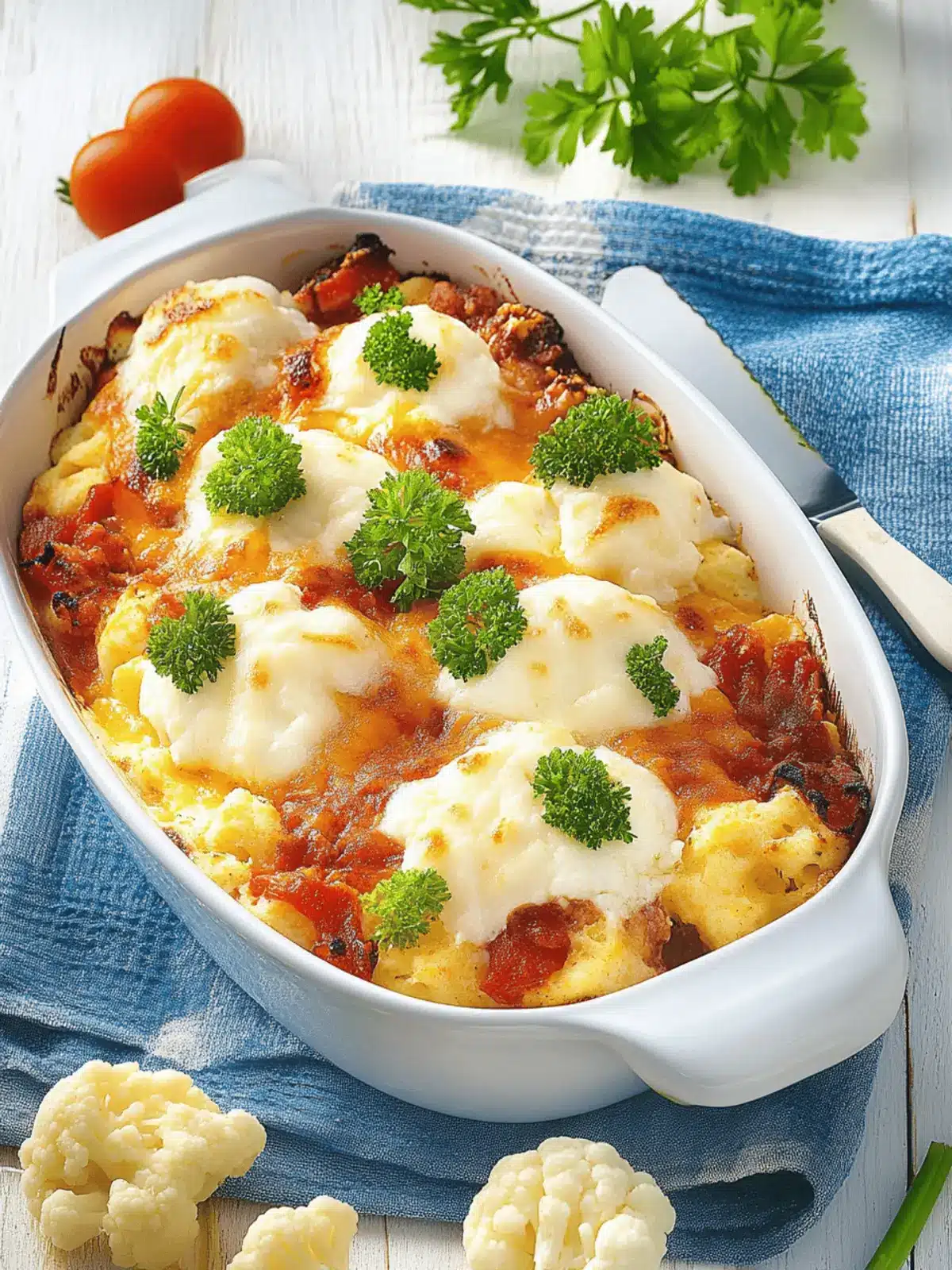 Blumenkohl-Auflauf mit Kartoffeln