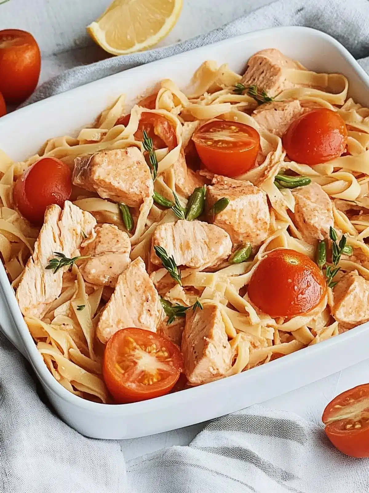 Juicy Oven Salmon Pasta mit Tomaten für echte Genießer 3 Juicy oven salmon pasta with tomatoes