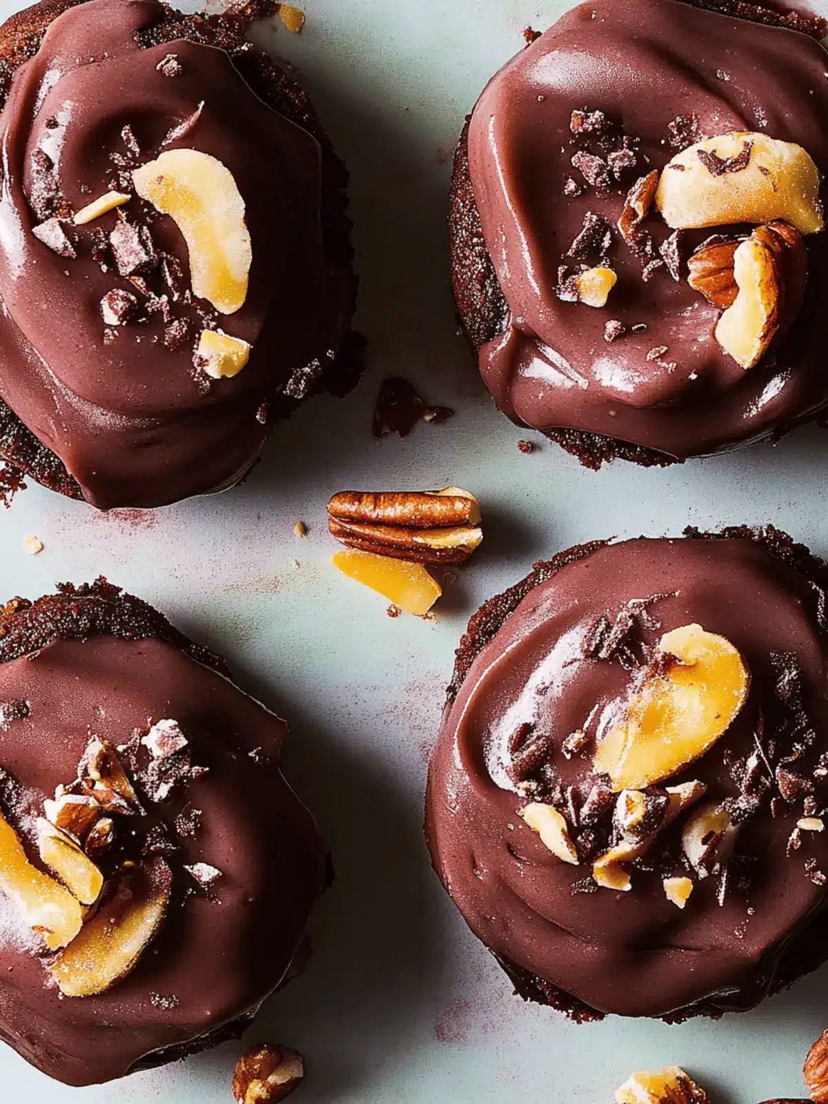 Schokoladen-Pekannuss-Zimtschnecken für den Genuss 3 Schokoladen-Pekannuss-Zimtschnecken