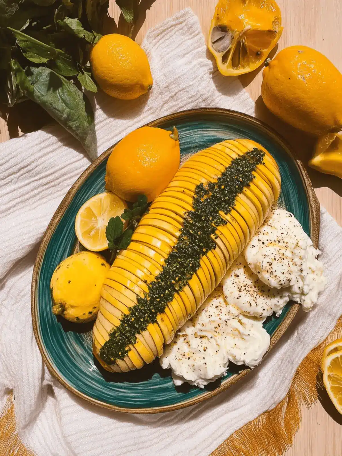 Butternut Kürbis mit Feta Dip aus dem Backofen genießen 3 Butternut Kürbis mit Feta Dip aus dem Backofen