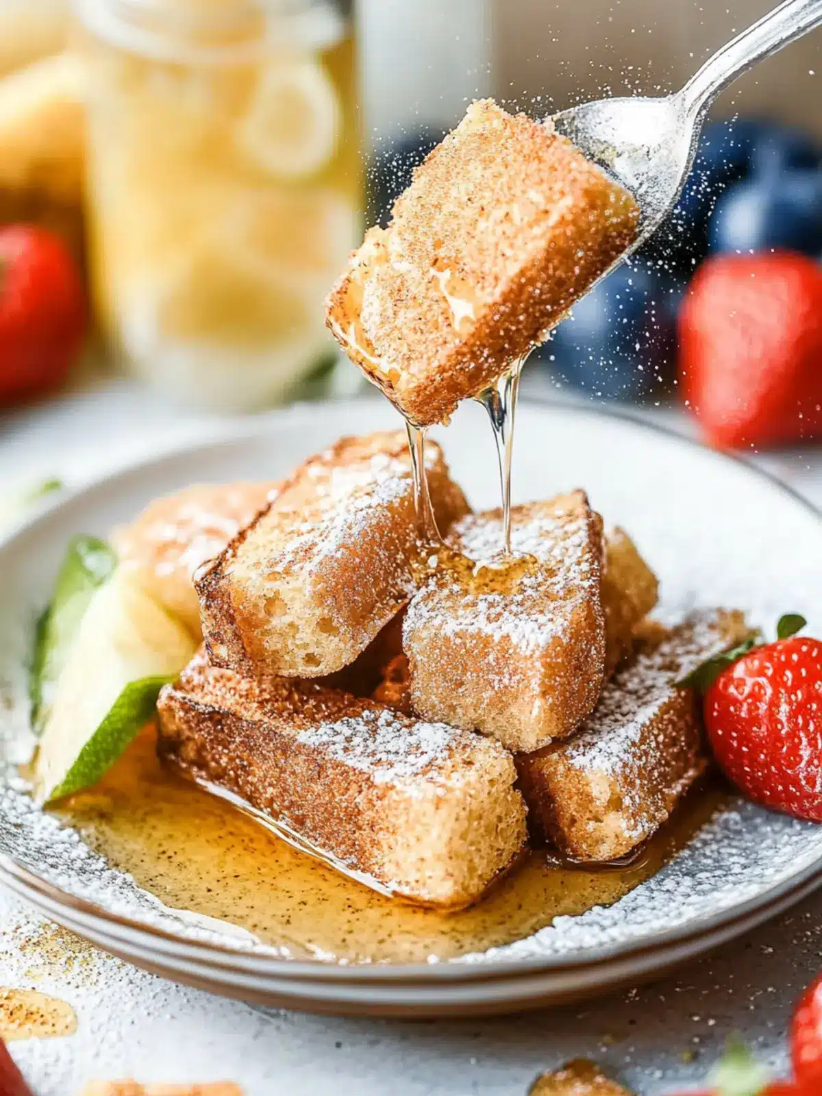 Französischer Toast Brötchen für ein schnelles Frühstück 3 Französischer Toast Brötchen