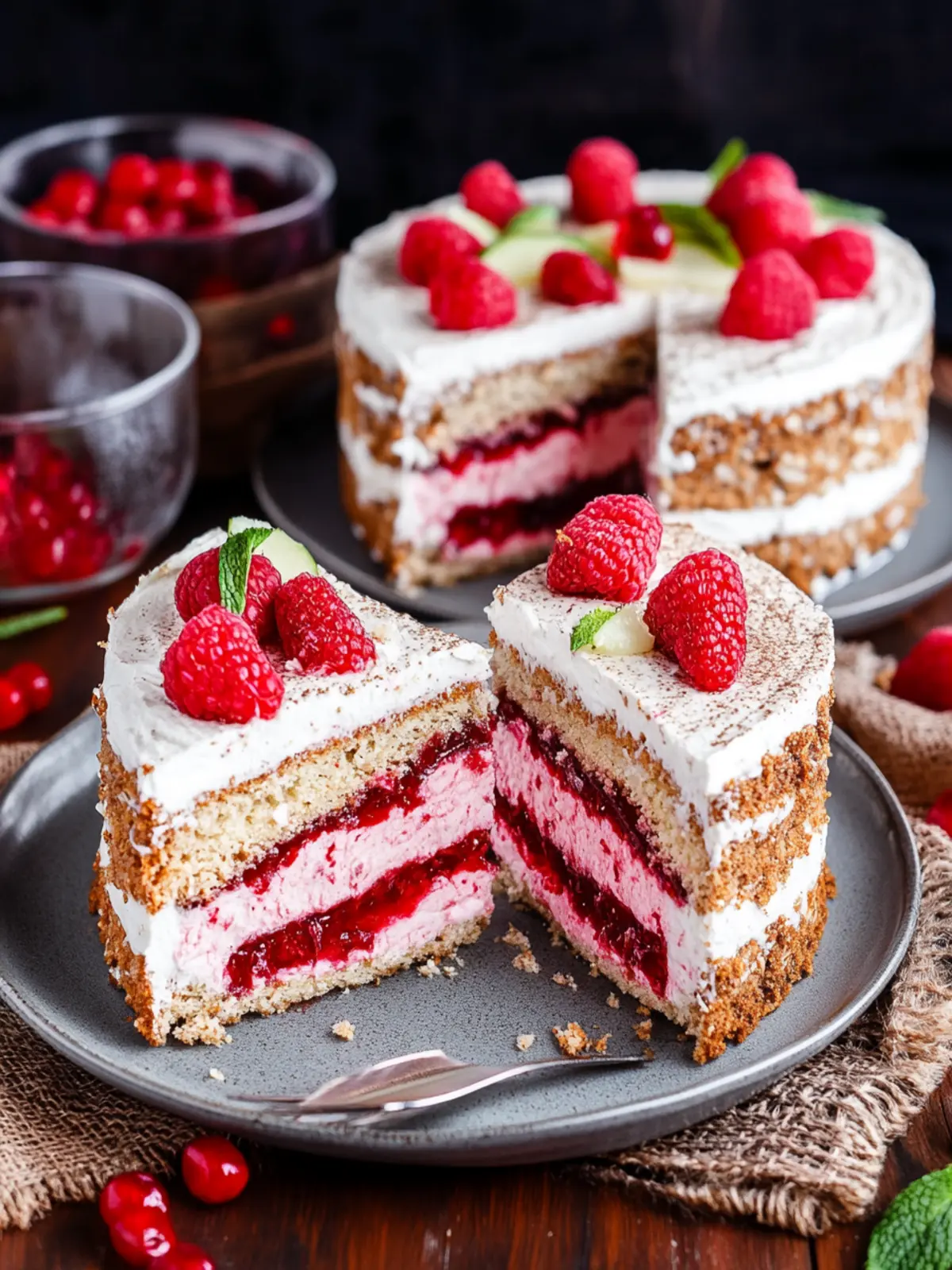 Spekulatiustorte mit Mascarponecreme und Zimtpflaumen 2 Spekulatiustorte mit Mascarponecreme und Zimtpflaumen