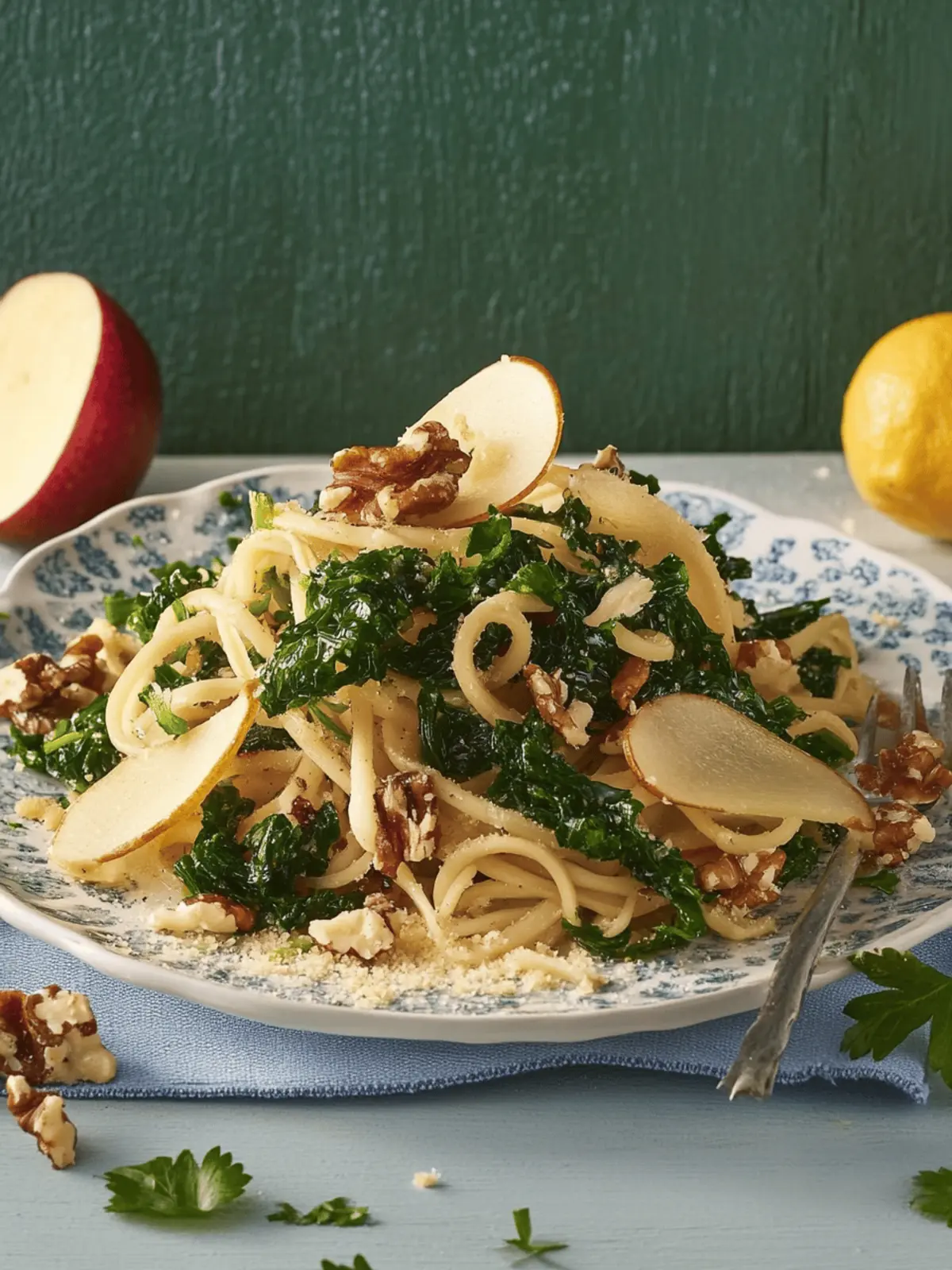 Linguine mit Semmelbröseln und Grünkohl genießen 3 Linguine with breadcrumbs and kale