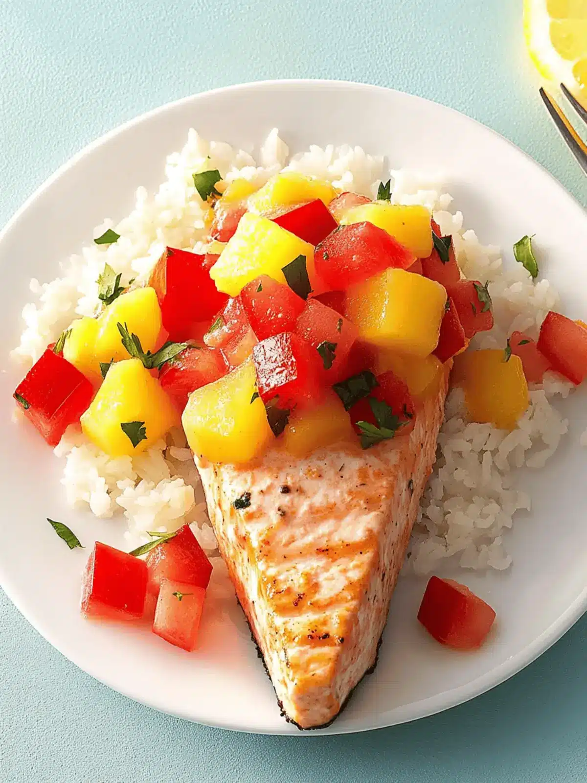 Zitronen-Lachsfilets mit frischer Salsa genießen 5 Zitronen-Lachsfilets mit Salsa