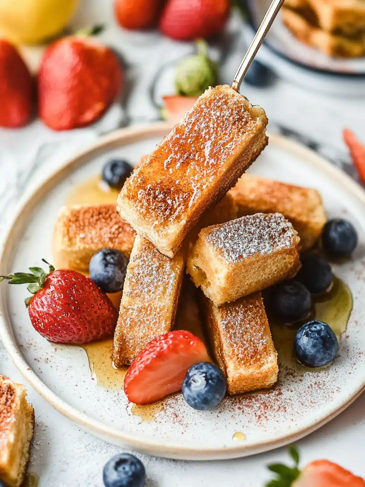 Französischer Toast Brötchen für ein schnelles Frühstück 5 Französischer Toast Brötchen