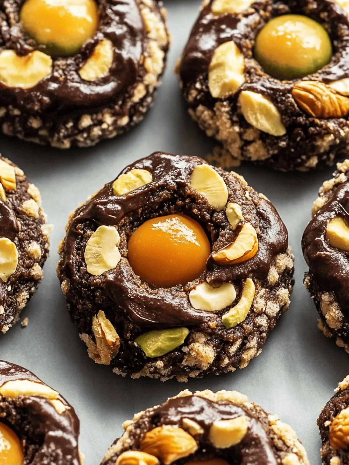 Schokoladen-Haselnuss-Daumenabdruckkekse für Naschkatzen 4 Schokoladen-Haselnuss-Daumenabdruckkekse