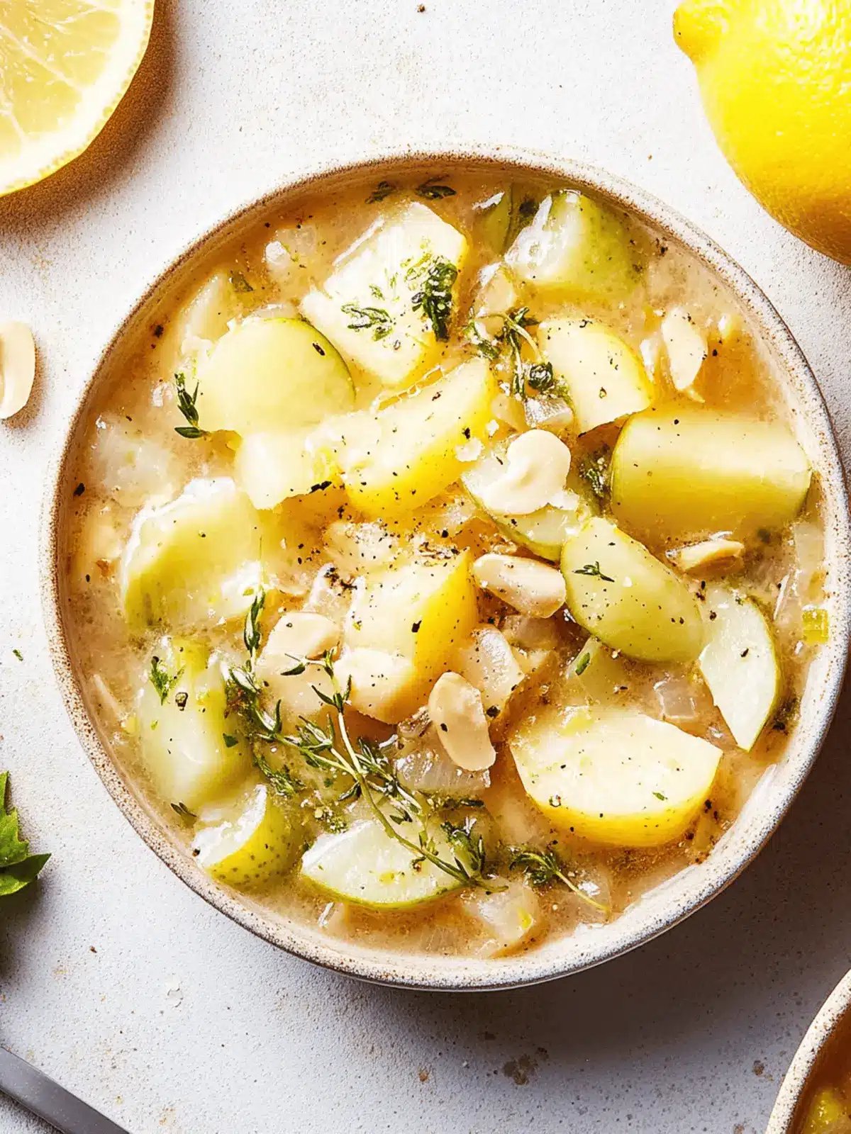 Zitronige weiße Bohnen- und Kartoffelsuppe einfach machen 3 Zitronige weiße Bohnen- und Kartoffelsuppe