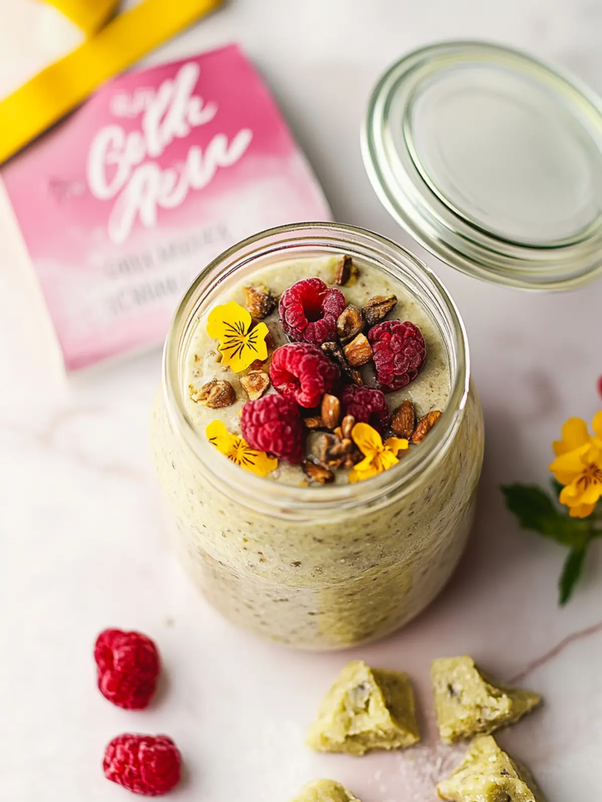 Pistazien Übernacht Haferflocken mit cremigem Genuss 4 Pistazien Übernacht Haferflocken mit cremigem Genuss