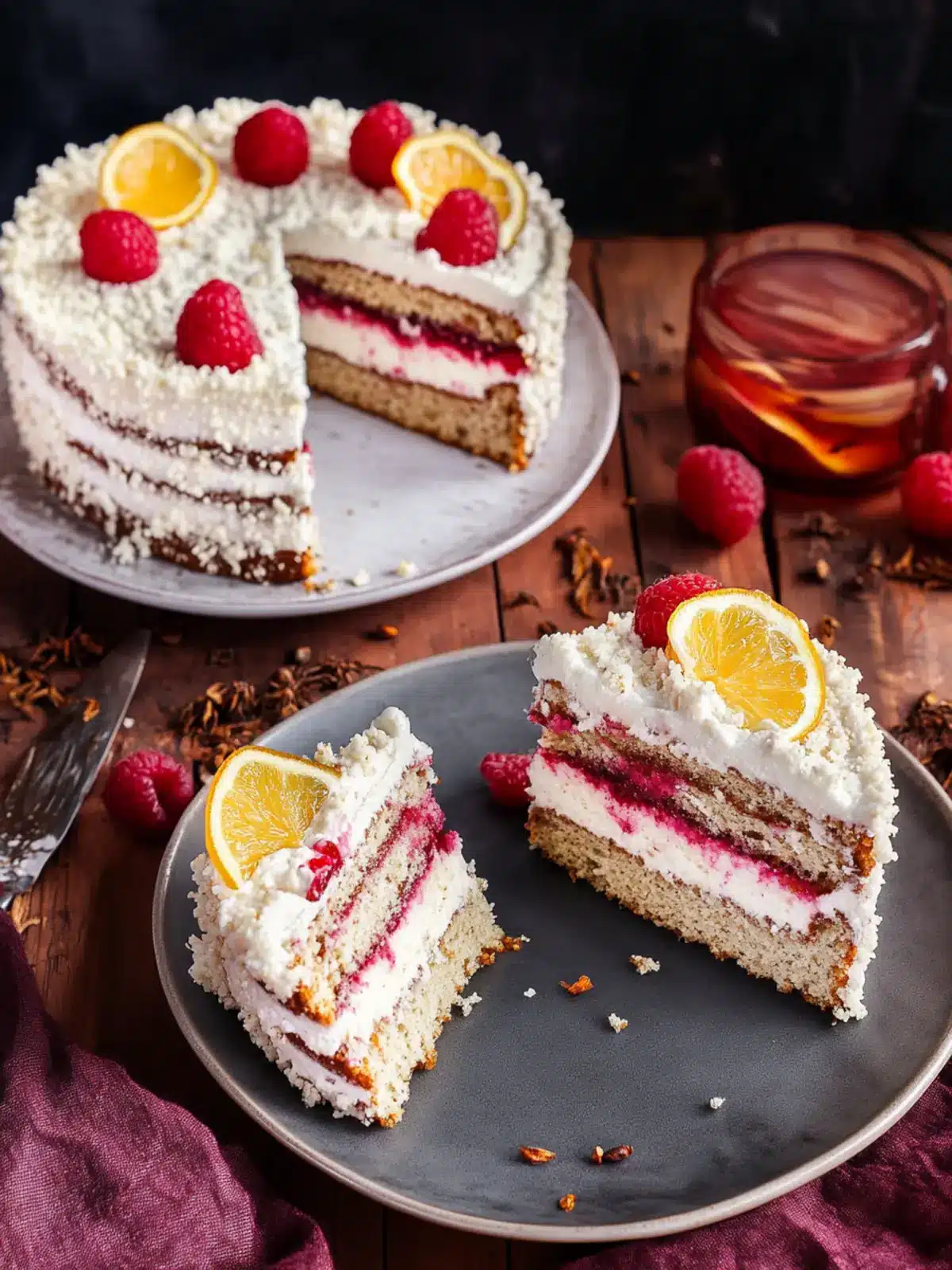 Spekulatiustorte mit Mascarponecreme und Zimtpflaumen 3 Spekulatiustorte mit Mascarponecreme und Zimtpflaumen