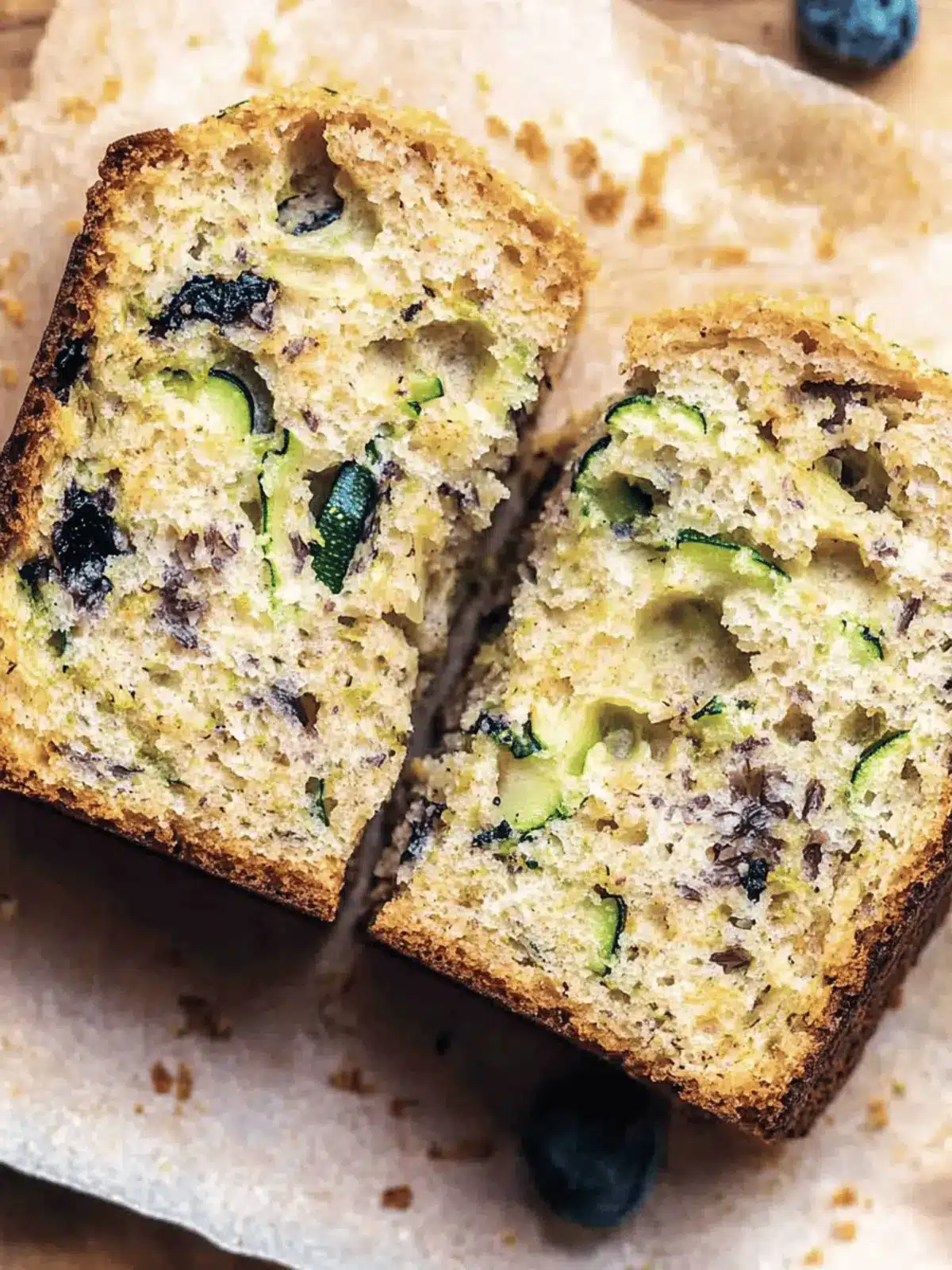 Blaubeer-Zucchini-Brot für den perfekten Snack 4 Blaubeer-Zucchini-Brot