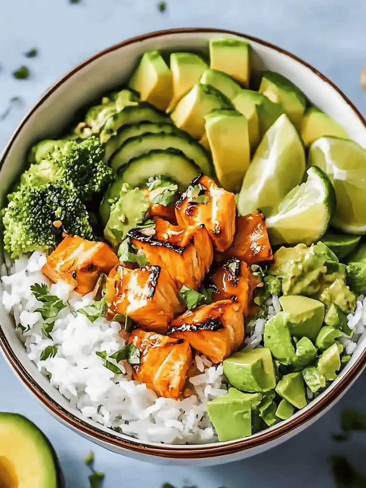 Crispy Sushi-Reis mit Lachs und Avocado genießen 3 Crispy sushi rice with salmon and avocado