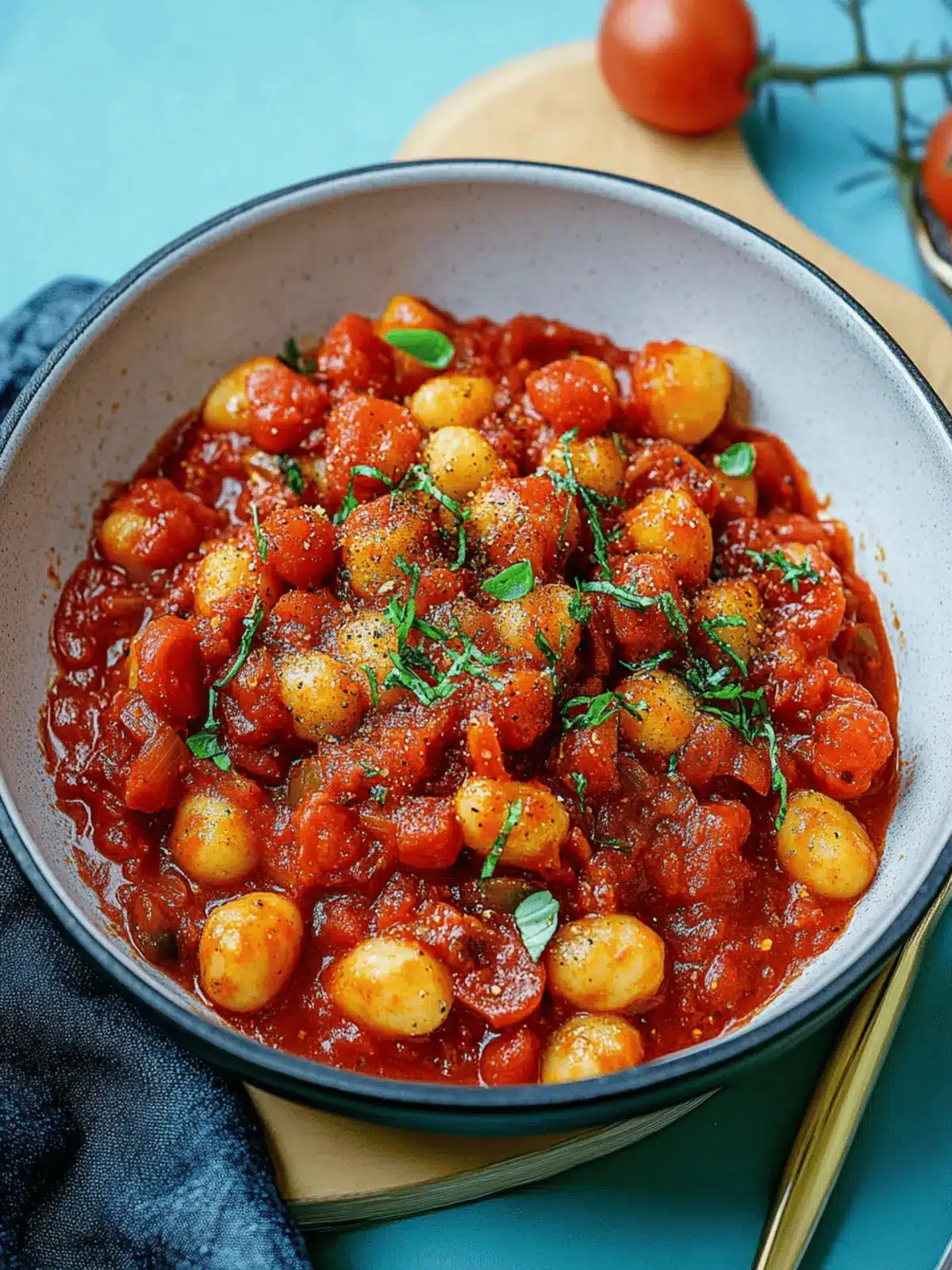 20 Minuten Gnocchi-Pfanne in Tomatensauce genießen 2 20 Minuten Gnocchi-Pfanne in Tomatensauce