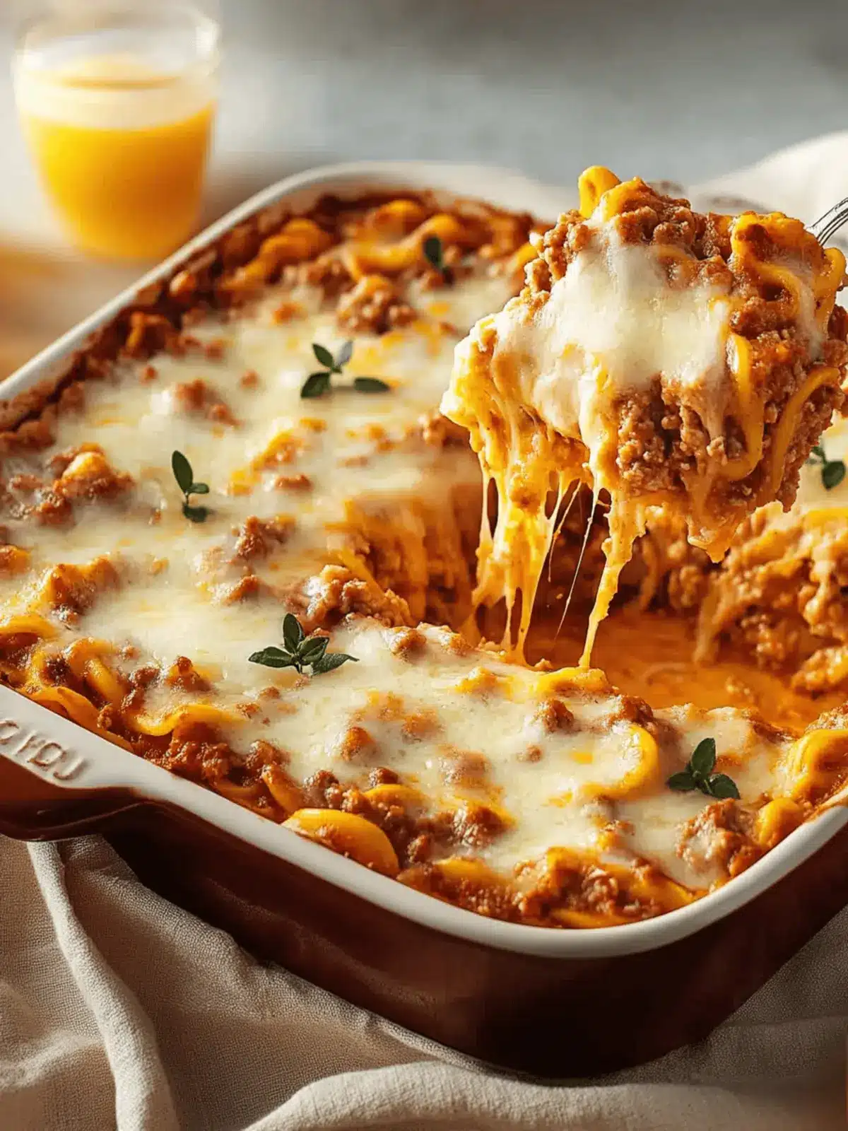 Nudelauflauf mit Hackfleischsoße für jeden Anlass 4 Nudelauflauf mit Hackfleischsoße