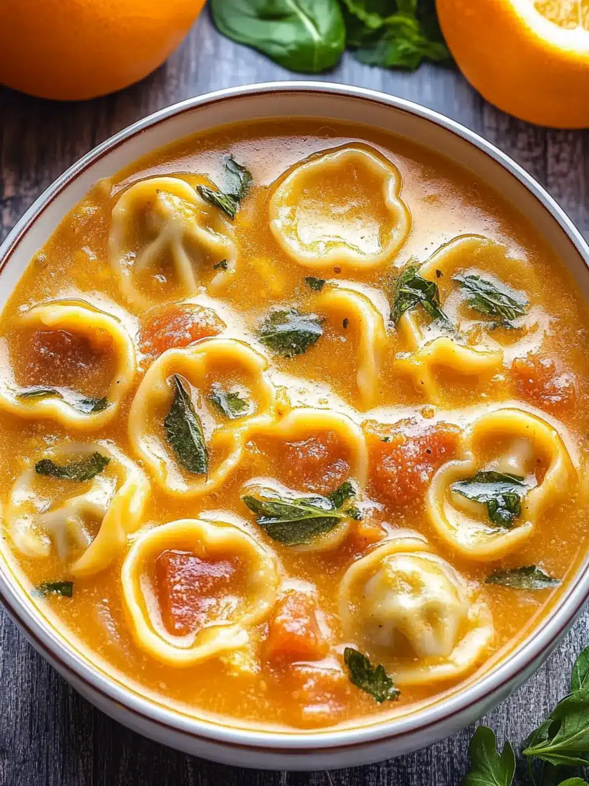 Butternut-Wurst-Tortellini-Suppe