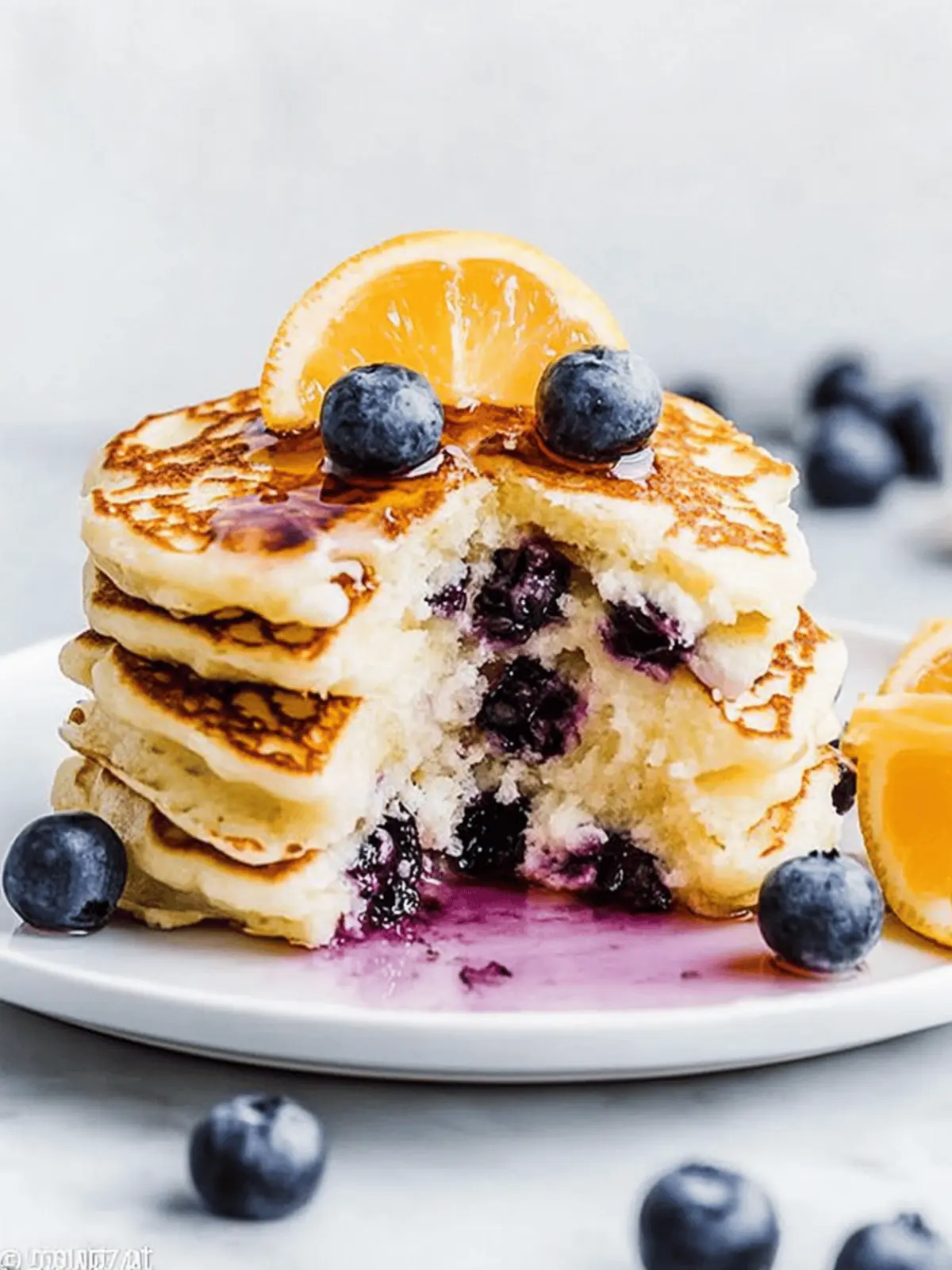 Heidelbeer Buttermilch Pfannkuchen für ein perfektes Frühstück 2 Heidelbeer Buttermilch Pfannkuchen