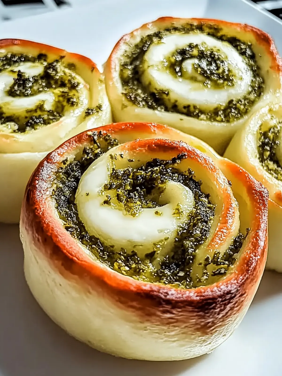 Pizzaschnecken mit Pesto und Mozzarella schnell gemacht 2 Pizzaschnecken mit Pesto und Mozzarella