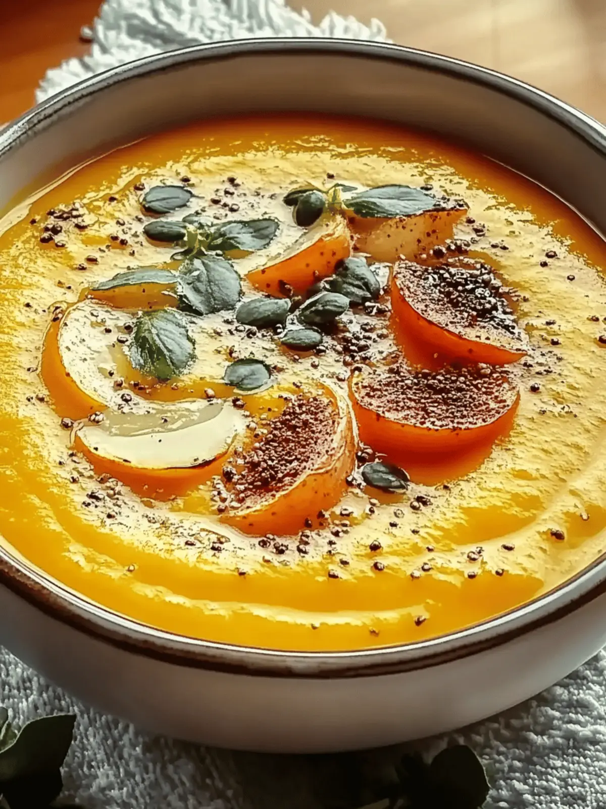 Wärmende Ernte Apfel- und Butternusskürbissuppe rezept 3 Wärmende Ernte Apfel- und Butternusskürbissuppe