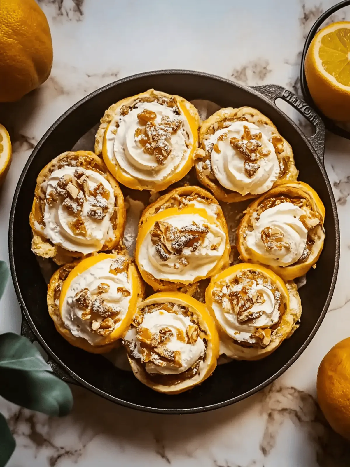 Vegane Kürbisschnecken mit Orangen-Buttercreme 4 Vegan Pumpkin Rolls with Orange Buttercream and Pecans