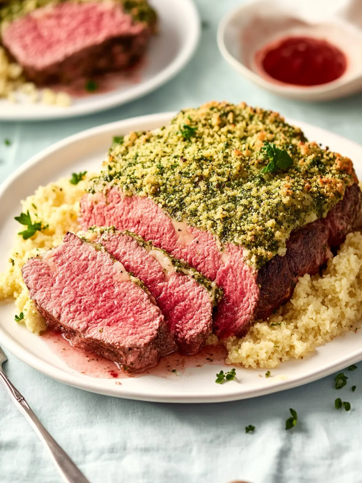 Rinderbraten mit Kräuterkruste zum Verlieben 2 Rinderbraten mit Kräuterkruste