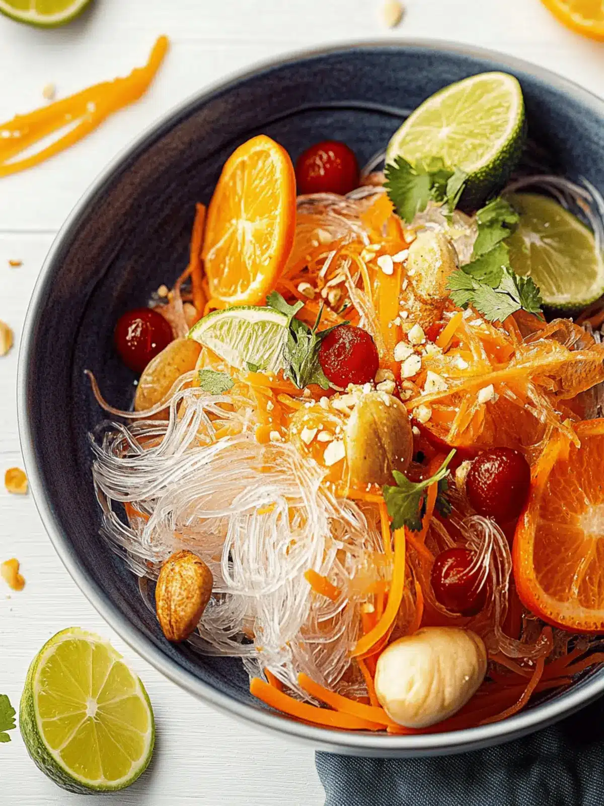 Farbenfroher Glasnudelsalat: Frisch und gesund genießen 3 Farbenfroher Glasnudelsalat