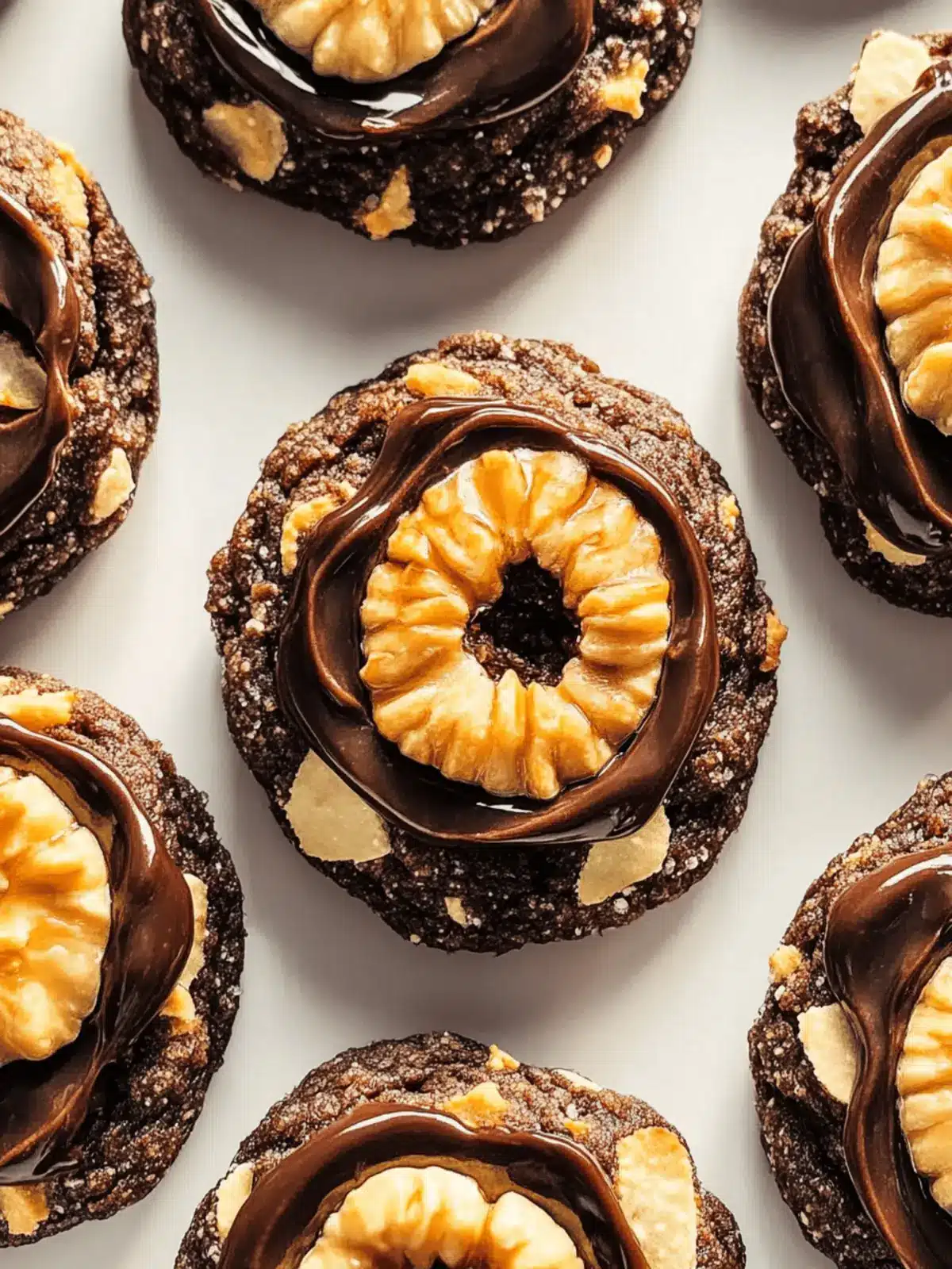 Schokoladen-Haselnuss-Daumenabdruckkekse für Naschkatzen 3 Schokoladen-Haselnuss-Daumenabdruckkekse