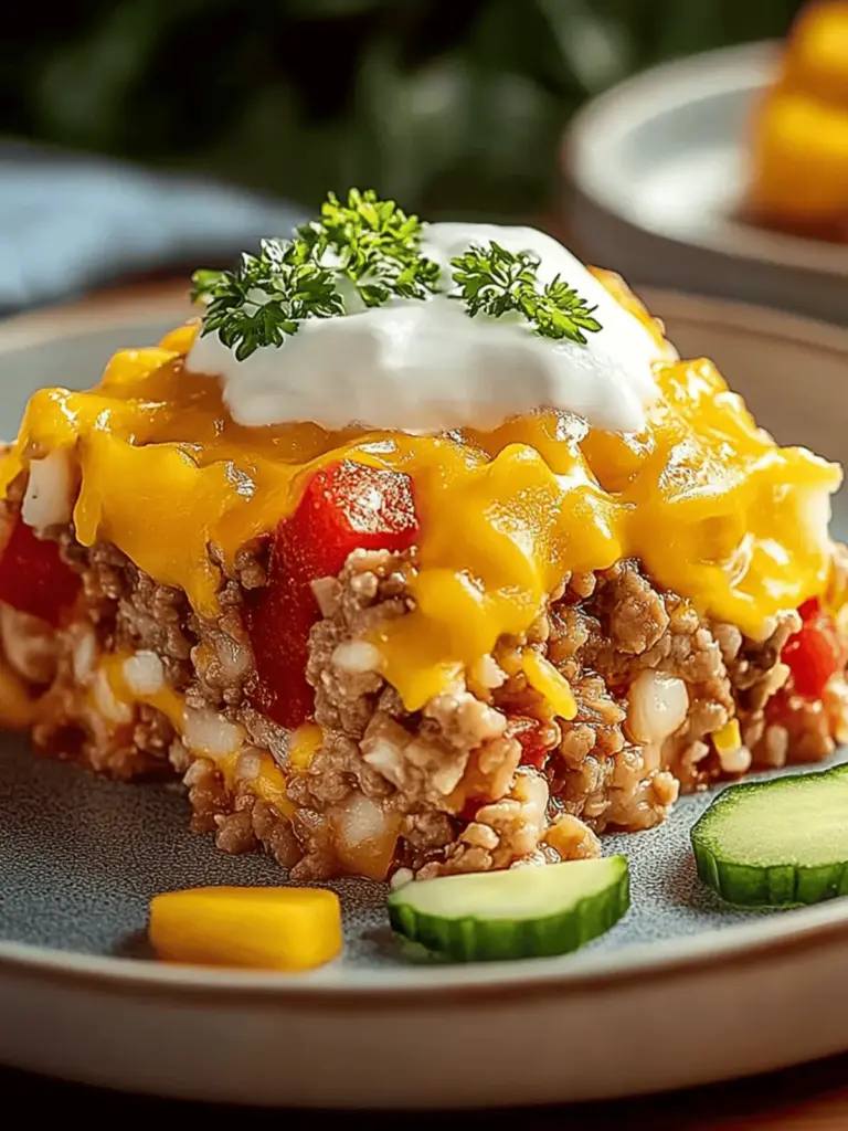 Rinderhackfleisch Reisauflauf