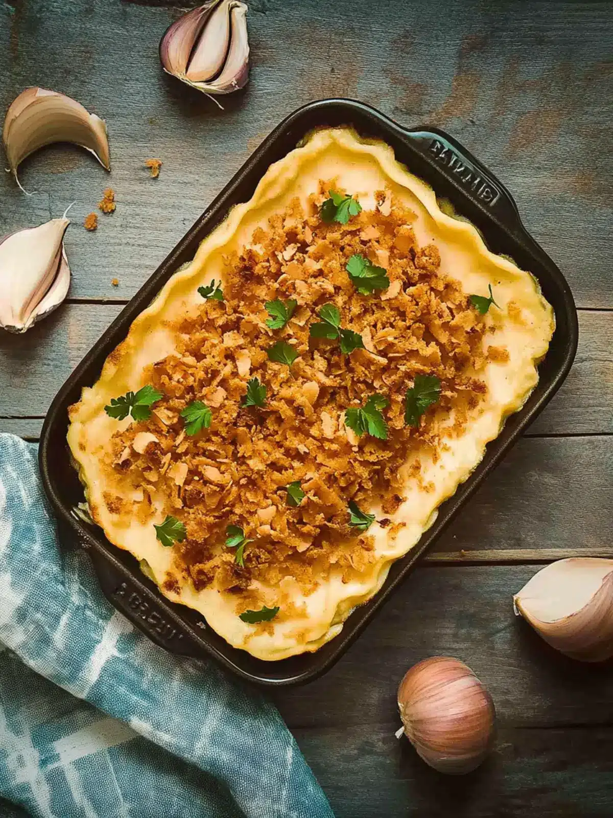 Herzhafter Spätzle-Auflauf mit Röstzwiebel-Kruste 4 Herzhafter Spätzle-Auflauf