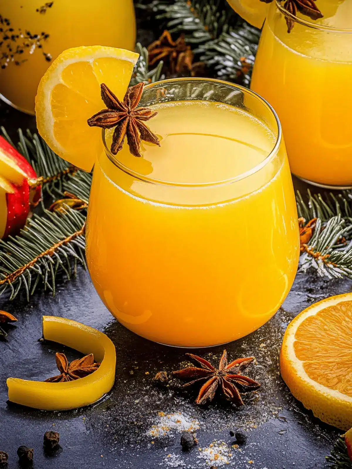 Fruchtiger Weihnachtsaperitif Orange Noel