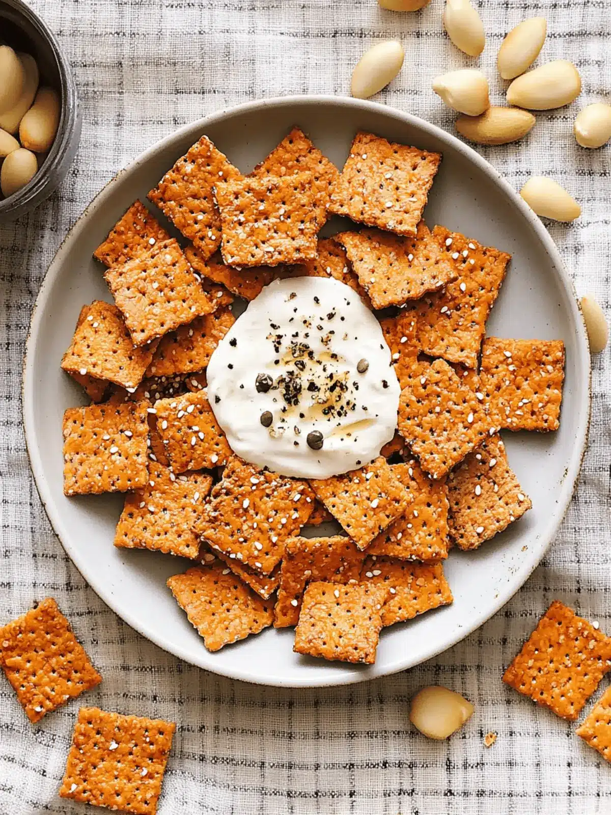 Linsencracker mit Kräutern für gesunden Snackgenuss 4 Linsencracker mit Kräutern