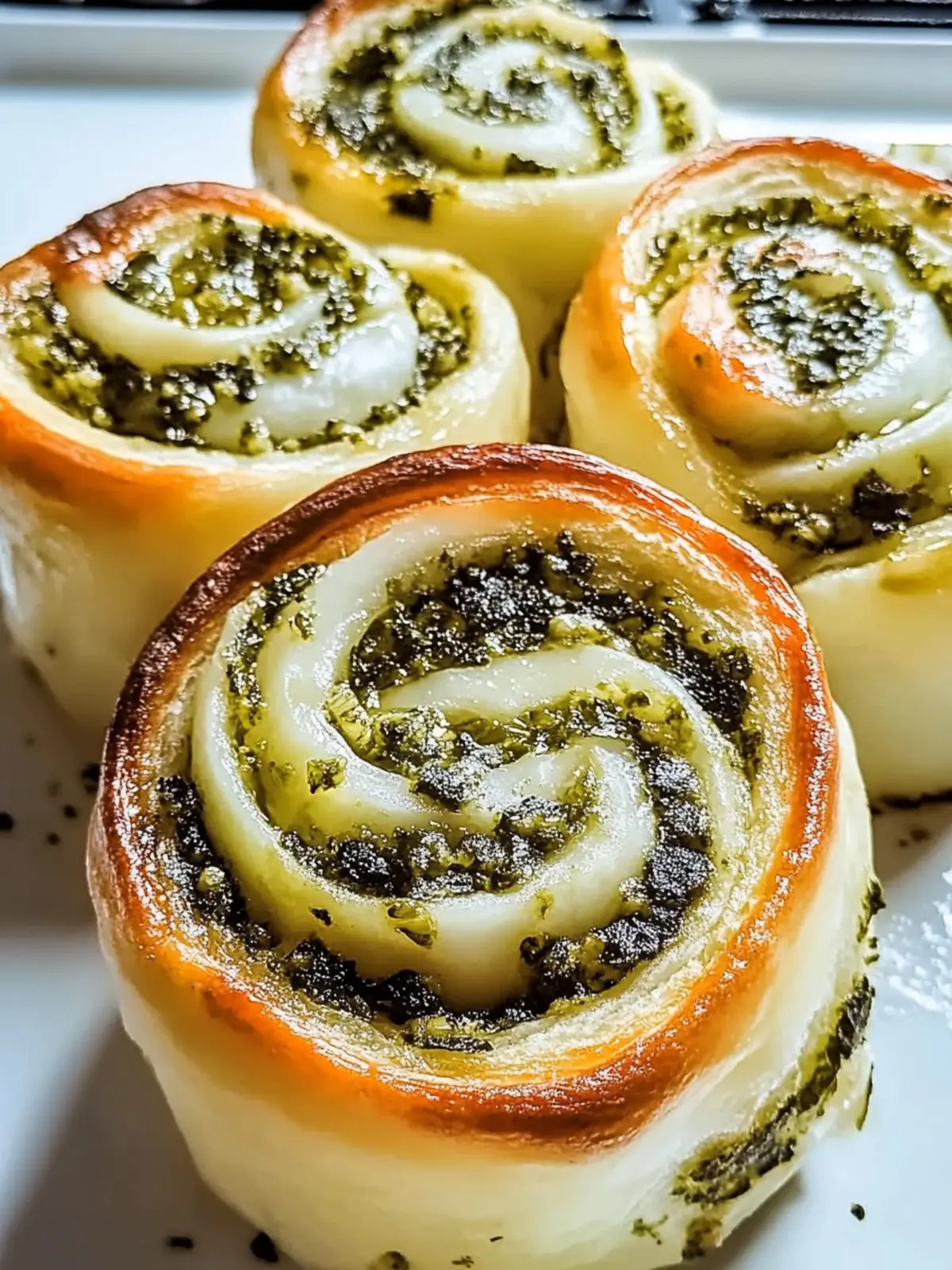 Pizzaschnecken mit Pesto und Mozzarella schnell gemacht 5 Pizzaschnecken mit Pesto und Mozzarella