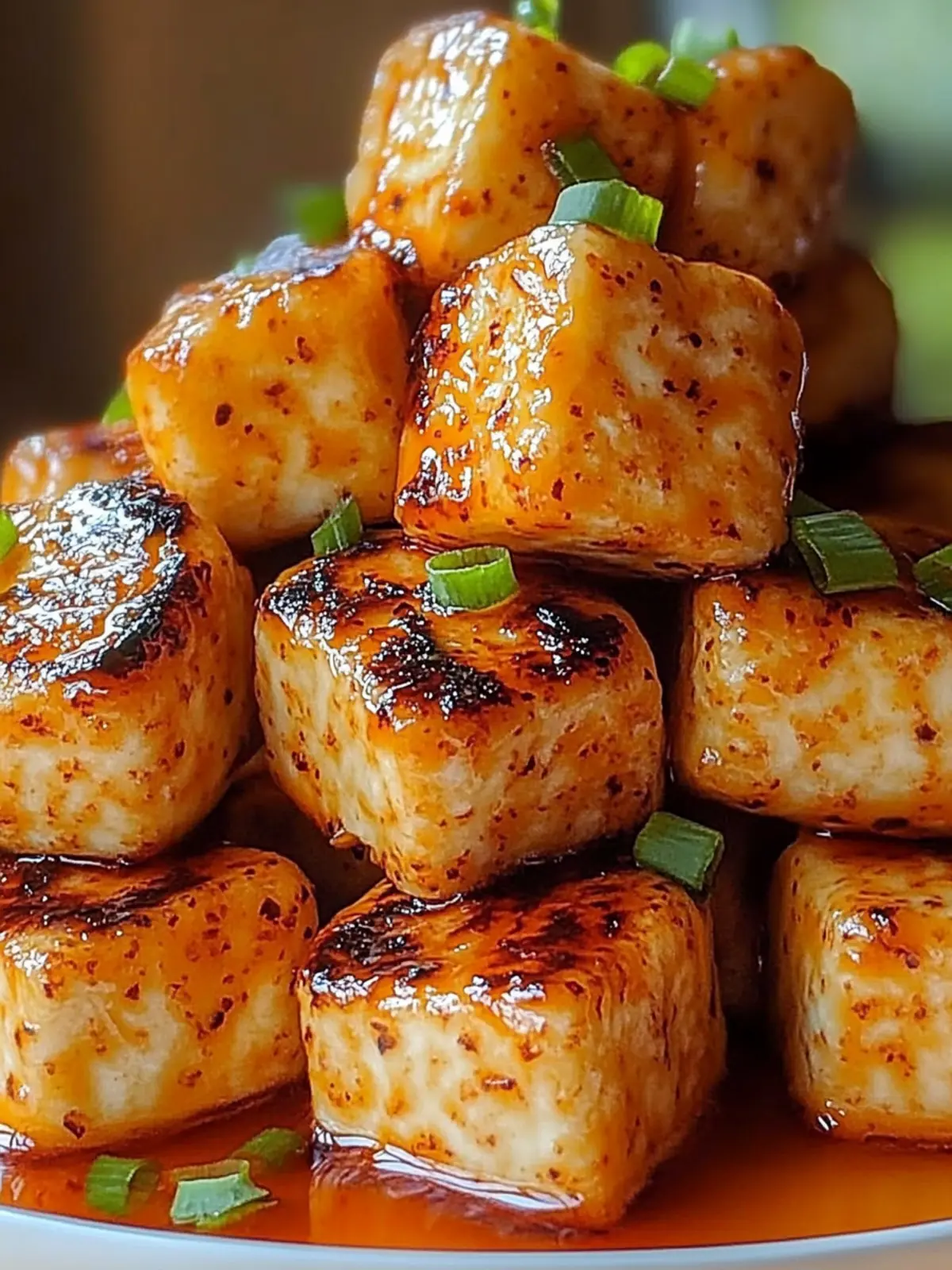 Würziges knuspriges Tofu nach Hähnchenart genießen 4 Würziges knuspriges Tofu nach Hähnchenart