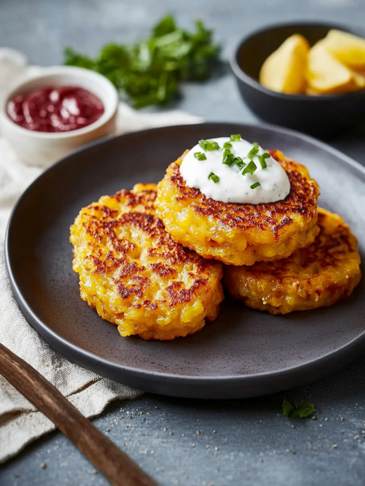 Kürbispuffer mit Feta für den perfekten Snack 5 Kürbispuffer